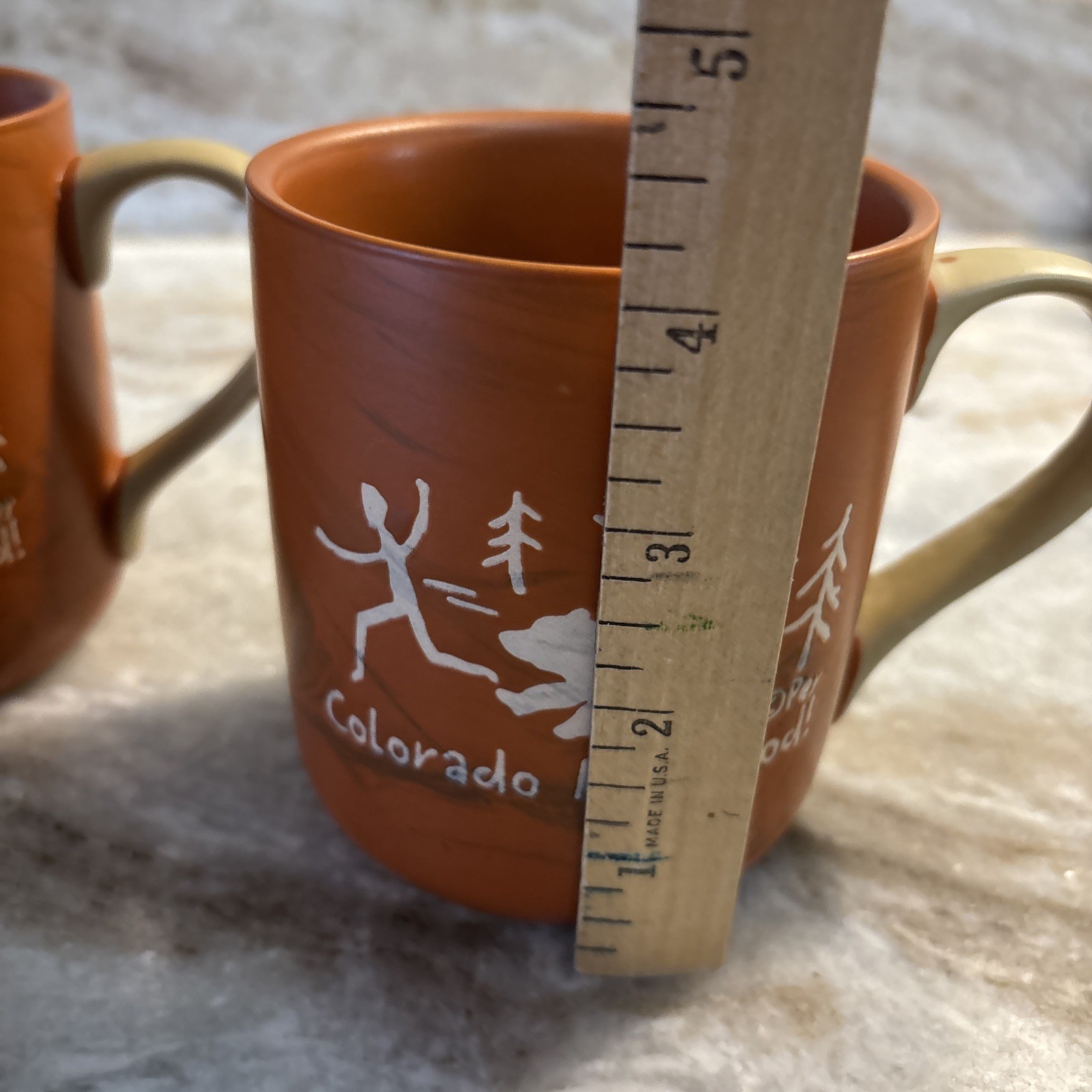 2 Colorado Coffee Mugs, 12 ounce, Fast Food Bear