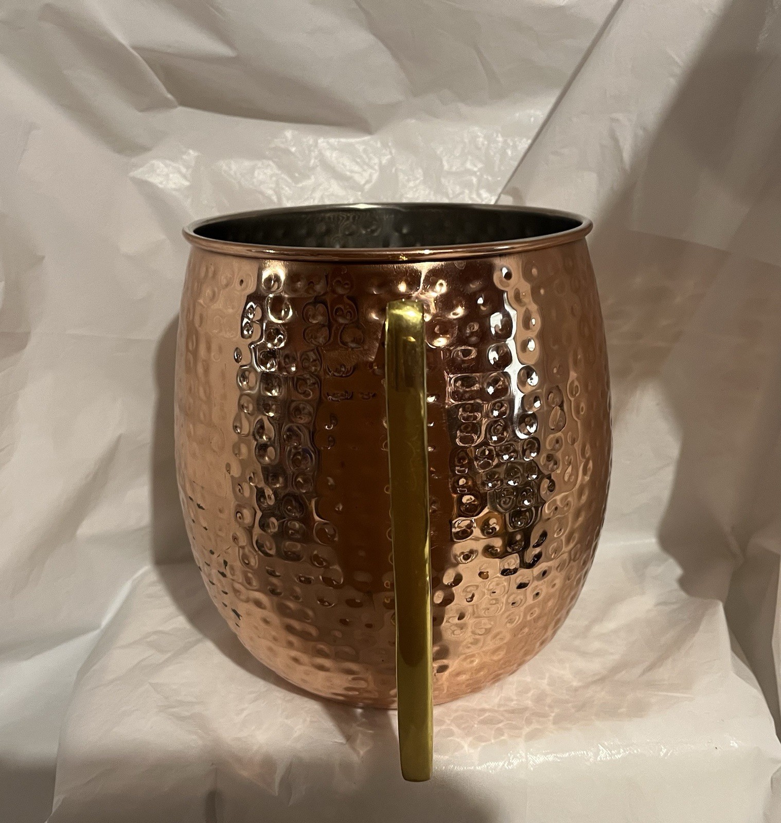 Jumbo American Metal craft Moscow Mule Hammered Copper 192 Oz Mug Planter India