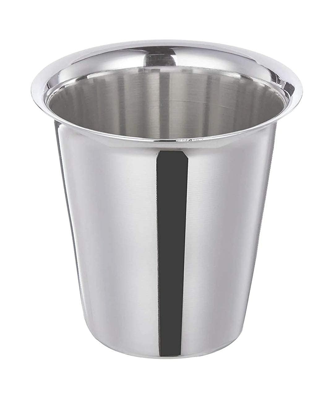 Stainless Steel Indian Traditional Tea/Coffee Glasses ( Set of 6, 160 ml )