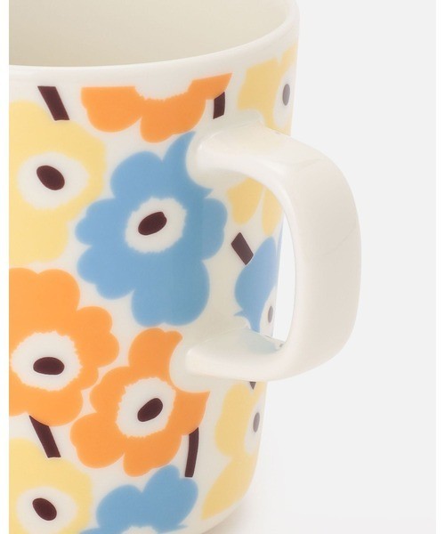 Marimekko Mug Pikkuinen Unikko Japan limited Light Yellow x SkyBL 250ml New