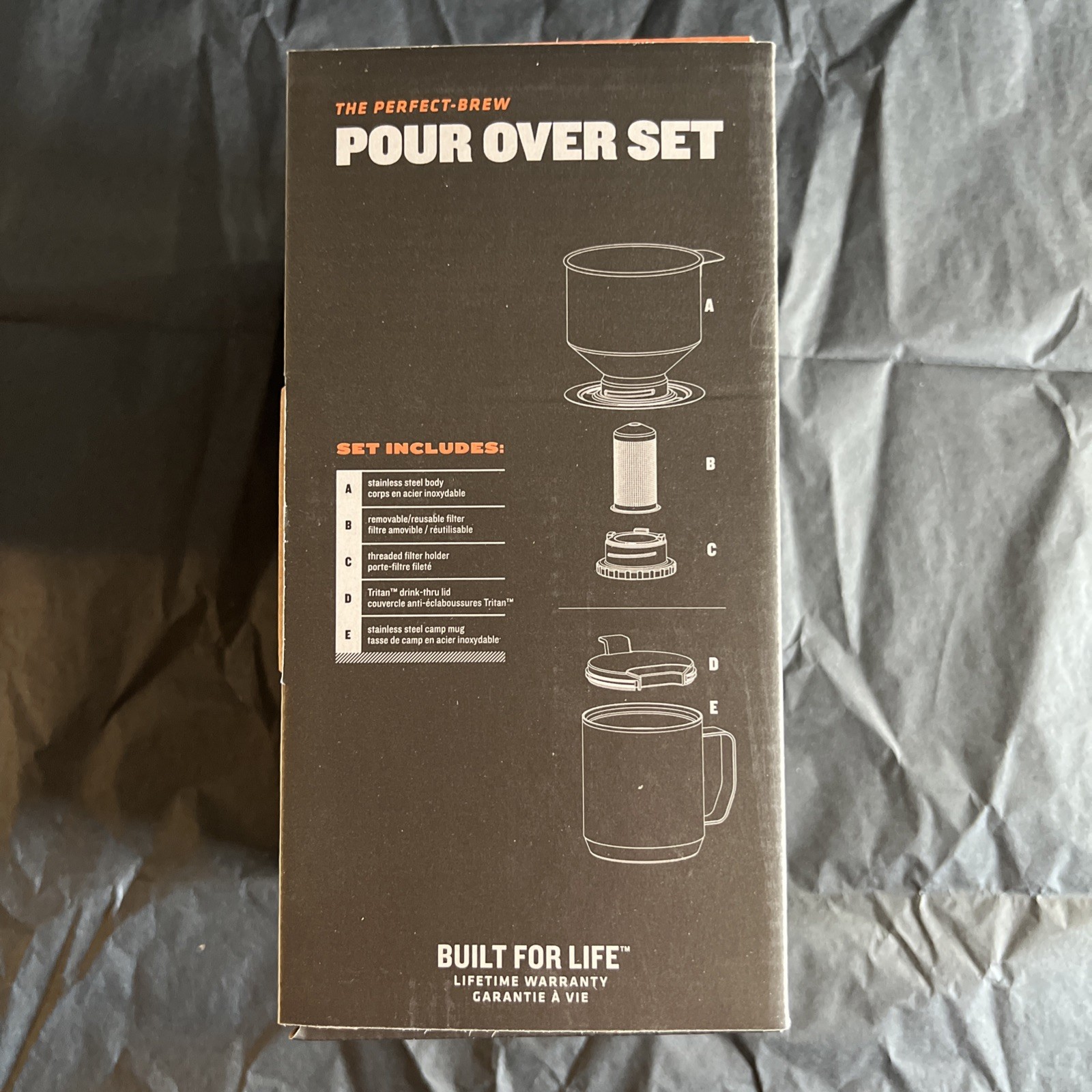 Stanley Pour Over Set Classic Series Camp Mug 12OZ Hammertone Green NEW
