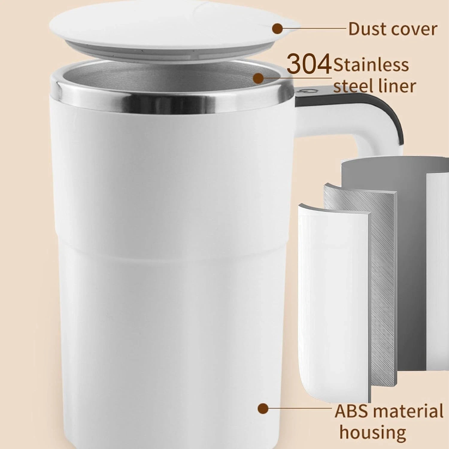 Self Stirring Cup Automatic Electric Mixing Coffee Milk Tea-FAST US SHIP