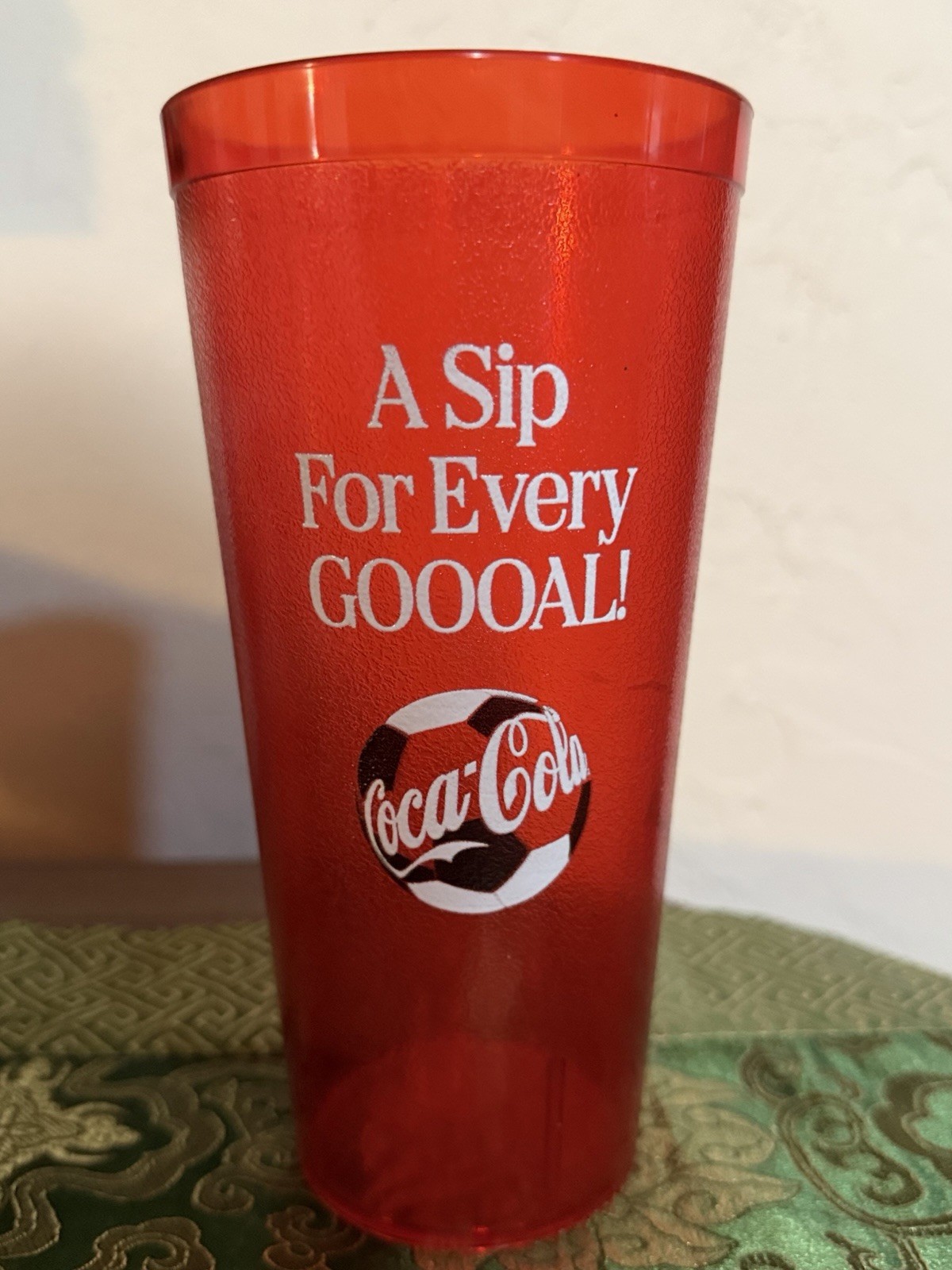 FIFA World Cup Coca Cola Logi ruby red plastic tumblers 16 Ounce New 2026 RARE