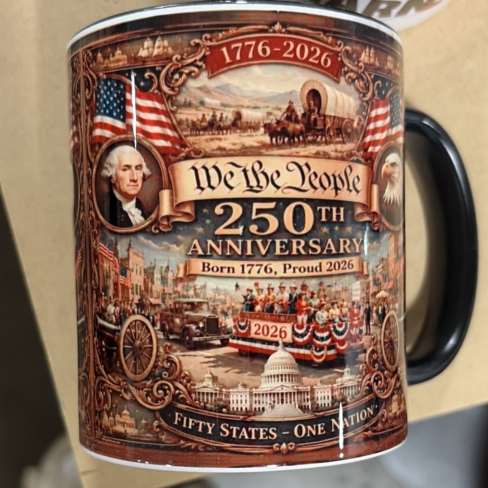 We the People 250th Anniversary 1776-2026 Patriotic Ceramic 11oz Mug